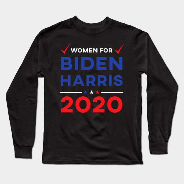 Women For Biden Harris 2020 Long Sleeve T-Shirt by MasliankaStepan